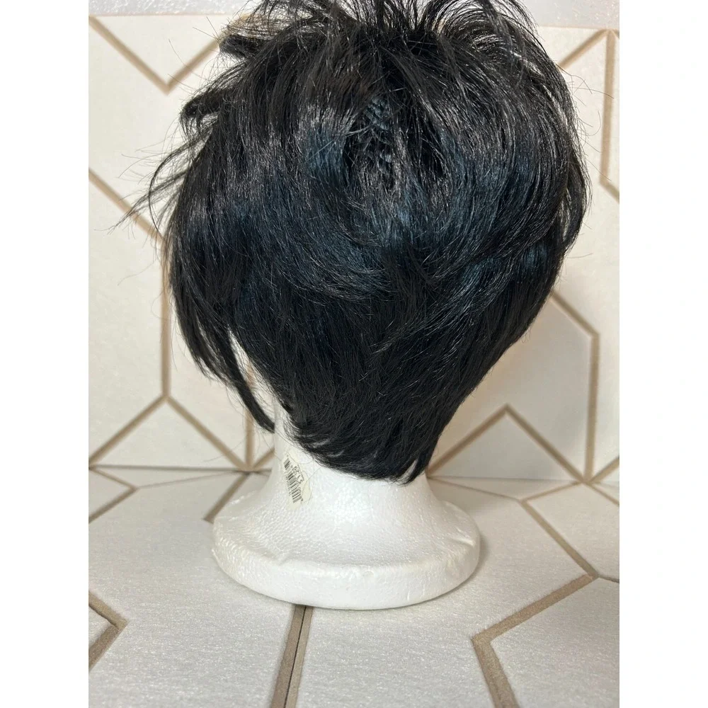 Vanessa Short Black Wig Pixie‎ Cut Layered Synthetic Natural Look Fifth Avenue